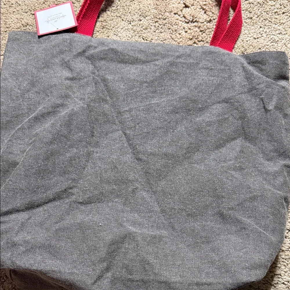 BNWT Hallmark Gray and Red Tote Bag - Picture 4 of 5